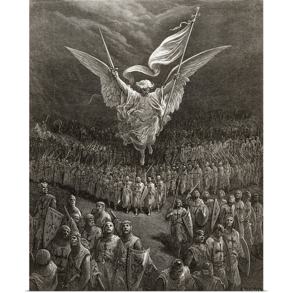 Great BIG Canvas | Rolled Gustave Dore Poster Print entitled The Road to Jerusalem, from 'Bibliotheque des Croisades'