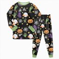thumbnail image 6 of NOLDARES Girls Pajamas 2-Piece Pjs Set Kids Long Sleeve and Pants Jammies Casual Wear Girls' Sleepwear Lounge Clothes, 6 of 8