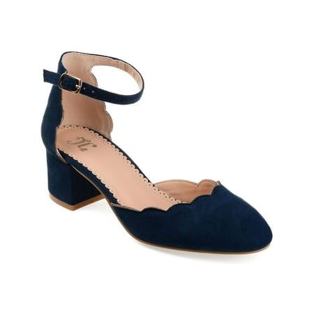

Journee Collection Womens Edna Faux Suede Ankle Strap Dress Heels