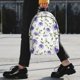 thumbnail image 2 of Easygdp Purple Chicory Mochila Ligera de 15 Pulgadas para Estudiantes, Mochila Cómoda para la Escuela y Viajes, Correas Ajustables, 2 of 6