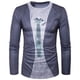 thumbnail image 1 of Camiseta con estampado 3D de esmoquin de traje realista para hombre camiseta de manga larga informal de moda sudadera ropa de calle transpirable, 1 of 6