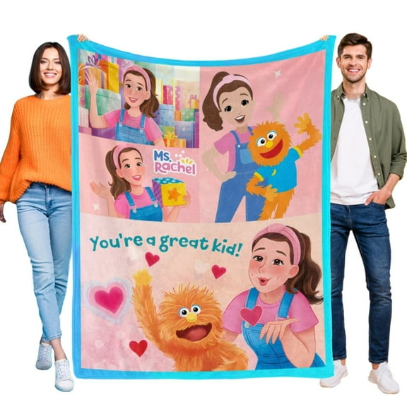 Ms Rachel Flannel Blanket Soft Bed Sofa Throw Blanket Birthday Gift for Kids