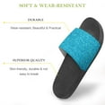 thumbnail image 3 of GZHJMY Stylish Slides for Women Men, Blue Glitter Abstract Background Soft Flexible Slip-on Sandals Slippers, 3 of 7