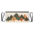 thumbnail image 7 of Yayeee Waist Apron with Pockets for Cooking Waterproof Half Server Aprons, Brown Christmas Trees, 7 of 7