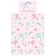 thumbnail image 2 of Unicornio arco iris rosa ropa de cama para niños Twin o Full Edredón / Juego de funda de edredón, 2 of 7