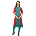 thumbnail image 2 of Phagun Tunique Indienne en Coton pour Femmes Ourlet Asymétrique Kurti Tenue Décontractée, 2 of 7