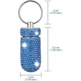thumbnail image 3 of Bling Pill Container Portable Pill Bottle Case Pill Holder Keychain Medicine Holder Mini Size Waterproof and Light Weight for Outdoor Camping Traveling (Light Blue), 3 of 5