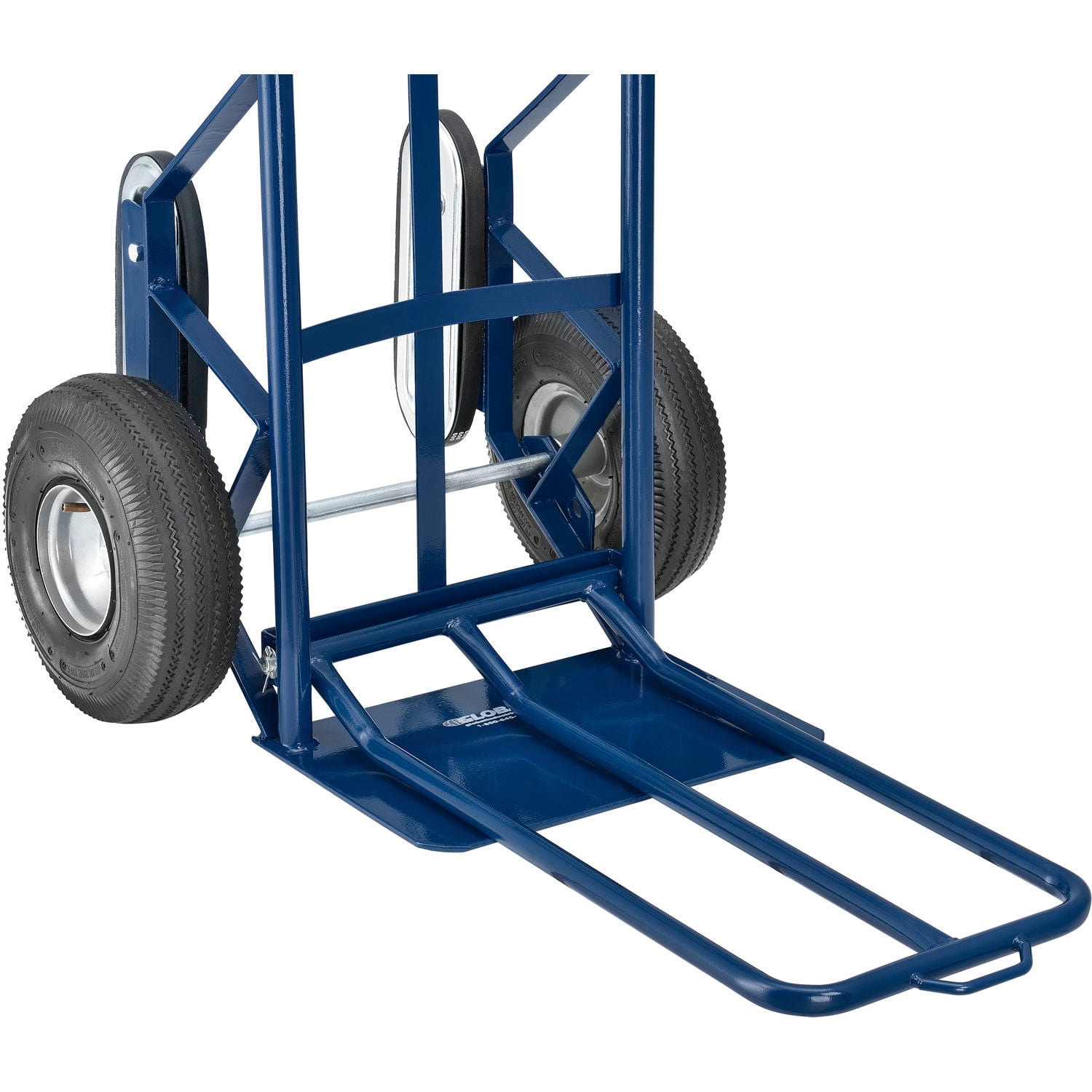 Global Industrial 241439 Strength Steel Hand Truck with Curved Handle & Stair Climbers, 600 lbs
