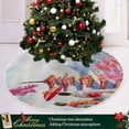 thumbnail image 6 of FMSHPON Traditional Kimono Xmas Christmas Tree Skirt Stand Mat for Holiday Party Decoration Indoor Outdoor 48 inches, 6 of 6