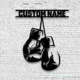 thumbnail image 2 of Craftnamesign Custom Boxing Gloves Metal Wall Art LED Light, Custom Boxer Name Sign, Boxing Sign, 2 of 5
