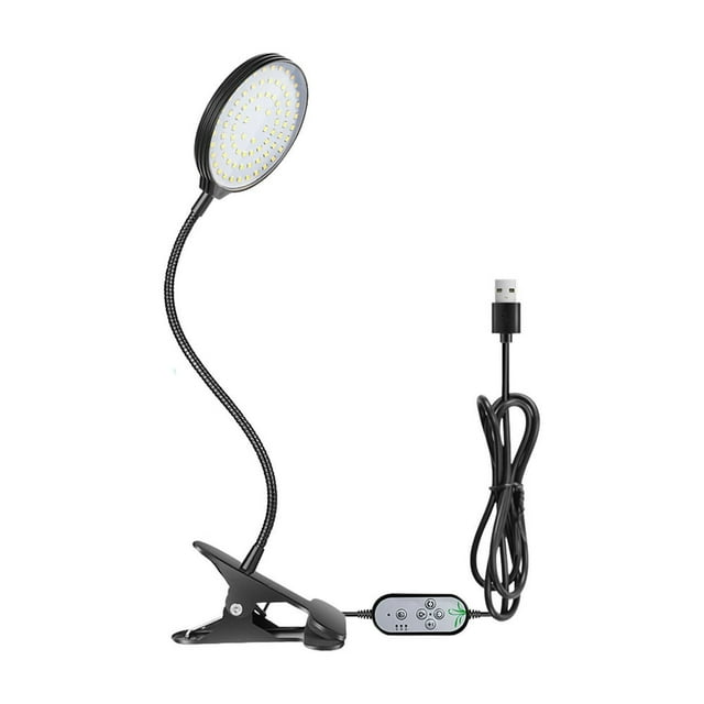 Lumières de Culture de Plantes d'Intérieur à Pince - Lumière de Culture de Plantes à Spectre Complet - Lumières de Plantes pour Culture Intérieure Tête de Cygne Simple 30W avec LEDs Rouges et Bleues pour Succulentes Orchidées