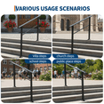 thumbnail image 2 of Outdoor Handrail Kit - Black 4-Step ADA Railing for Stairs, 2 of 6