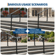 thumbnail image 5 of Yeshouse Pasamanos metálicos para escaleras exteriores, kit de pasamanos para escaleras exteriores, pasamanos de aluminio y hierro forjado para escaleras exteriores, para mayor seguridad y estabilidad, 5 of 6