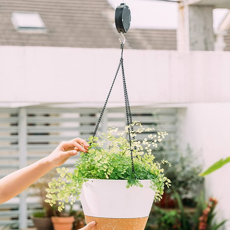 railing plant hanger Hold It Mate 18 in. Steel Planter Hanging Hook Kit