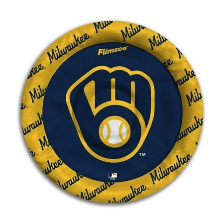 YouTheFan MLB Milwaukee Brewers Flimzee Bean-Bag Flying Disc