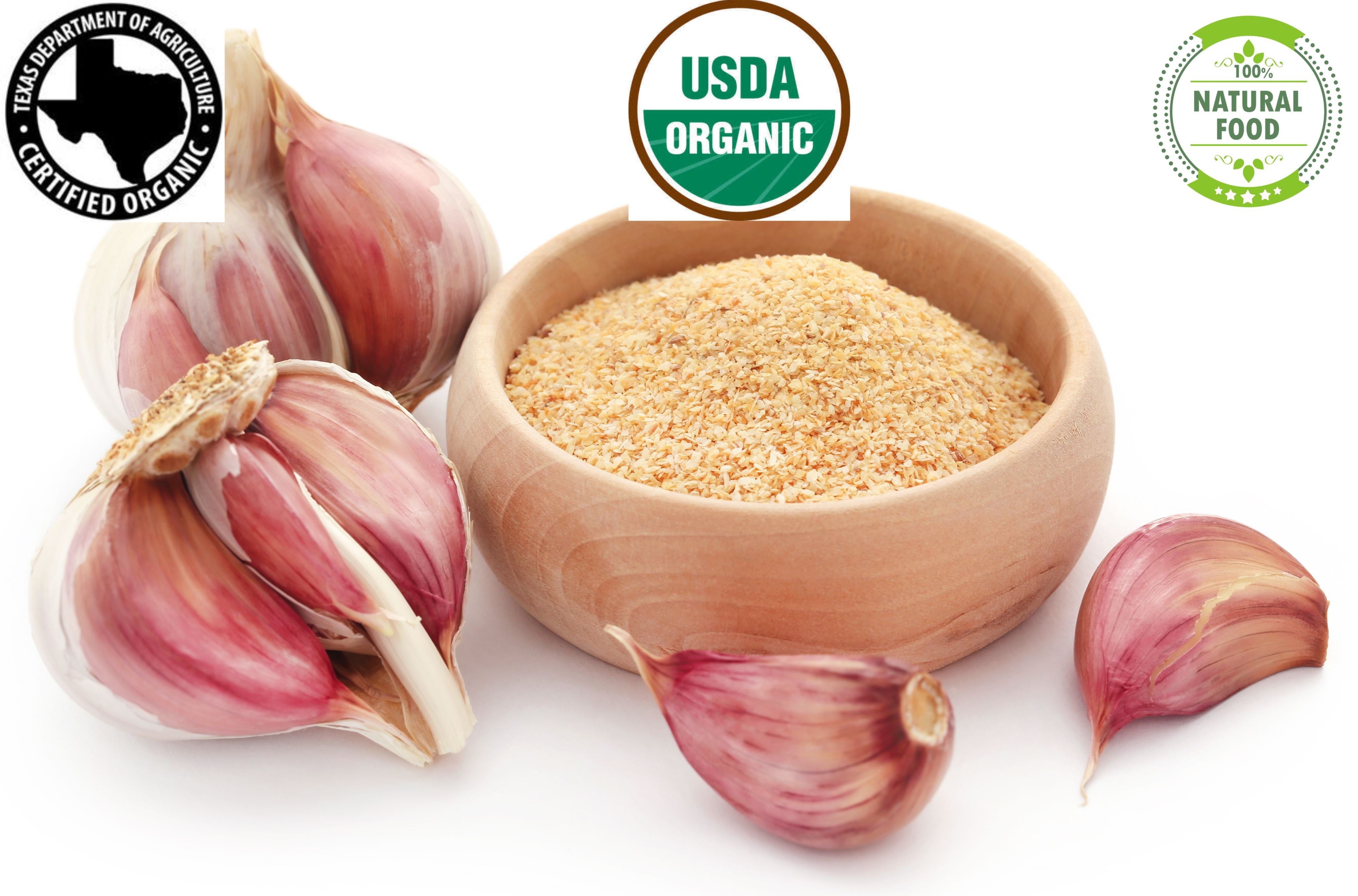 Organic Garlic Granules: Add Rich Garlic Flavor to Your Cooking with 100% Natural and Non-GMO Garlic Powder