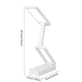 thumbnail image 2 of Maplenight Student Desk Lamp Portable Foldable Eye Protection Large Lighting Area 6000mAh Battery Multi Brightness Adjustable White Plastic Small Table Lamp for Study Dorm Office, 2 of 7