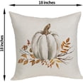 thumbnail image 2 of Colorlife Fall Pillow Covers 18x18 Set of 2 Fall Pumpkin Leaves Throw Pillow Covers Outdoor Fall Decor Thanksgiving Decorations for Home Autumn Decorative Cushion Covers for Couch, 2 of 6