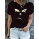 thumbnail image 1 of Camisetas de verano para mujer, manga corta, cuello redondo, casual, lindo, con gráficos, camisetas básicasCartoon Print Casual Sports T-shirt, Short Sleeve Crew Neck Spring & Summer Top, Women's Cl, 1 of 6