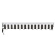thumbnail image 4 of Awntech 24' x 10' Destin Left Motorized Patio Retractable Awning, Black/White Stripe, 4 of 7