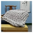 thumbnail image 4 of 0.5KG/1KG Velvet Thick Bulky Chunky Yarn Hand Knitting Woven Thread Basket Blanket Carpets Giant Yarn DIY Arm Hand-knit Blanket, 4 of 7