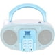 thumbnail image 1 of SingingWood GC01 Reproductor de CD Portátil Macarons Series, Radio AM/FM, LCD, Aux Frontal, Conector Auriculares, Compatible CA/Batería (Azul), 1 of 7