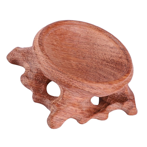 Base De Bola De Cristal ANGGREK Juego Delicado Con Pieza De Madera Maciza De Nogal