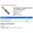 thumbnail image 2 of Hood Strut Set 2 - Compatible with 2012 - 2015 BMW 335i xDrive 2013 2014, 2 of 2
