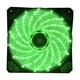 thumbnail image 1 of Inteprter 120mm LED Ultra silencioso computadora PC ventilador con cubierta 15 LEDs 12V Cpu disipador de calor enfriador ventilador de Juegos de teclado y mouse para computadora verde 12cm, 1 of 6