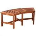 thumbnail image 1 of Solid Wood Fire Pit Curved Bench 44" Outdoor Garden Patio, 1 of 4