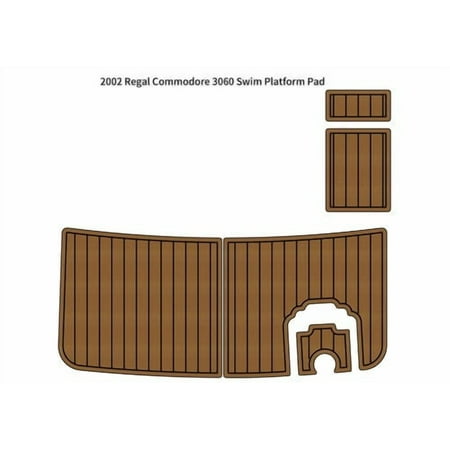 2002 Regal Commodore 3060 Swim Platform Boat EVA Faux Foam Teak Deck Floor Pad