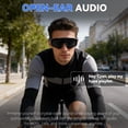 thumbnail image 5 of Desiso AI Smart Camera Glasses, 4k POV Sports Glasses HD Recording Video, Cycling Action Sunglasses, Wearable Audio Take a Picture Wireless Photography Shooting VCR，Suitable for Men and Women(Black), 5 of 8