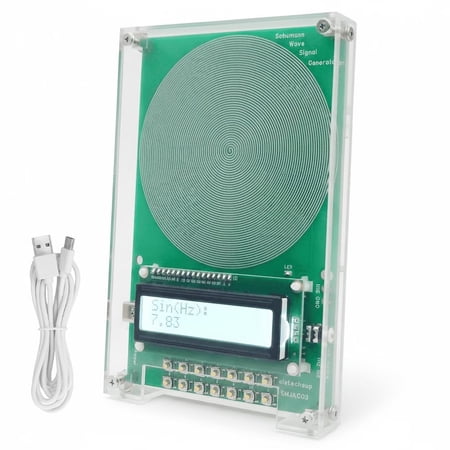7.83hz Frequency Generator, Adjustable Sine Wave 0.01hz to 100khz, USB Powered FM Schumann Resonance, Sleep Relief, Yoga, Meditation, LCD