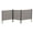 Brown, variant on Rustproof Metal Garden Fence, 3 Panels 47in H x 9ft L – Decorative Outdoor Animal Barrier, Privacy Screen & No-Dig Flower Bed Edging for Patio, Backyard, Easy Install