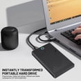 thumbnail image 1 of TAPDRA Boîtier Robuste ABS 2.5 SATA USB 3.1 Type-C 5Gbps Lumière RVB pour Connexion de Disque Dur 2.5 Pouces, 1 of 9