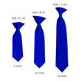 thumbnail image 4 of Solid Royal Blue Boy's 8" Clip On Tie Age 0 to 2 Years Old, 4 of 5
