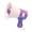violet, variant on Abbraccia Mini Megaphone Loud Speaker Keychain Toy Handheld Mic Sound Toy with Record Bullhorn with Chain for Kids Ages 3-8+ Olds Gift , yellow