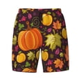 thumbnail image 4 of Lsque Mens Swim Trunks Autumn Harvest Pumpkin Joy Pattern - Bathing Suit Compression Liner - Beach Swim Shorts Swimwear - (S-3XL) - Stretch Quick Dry -XX-Large, 4 of 9