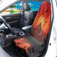 thumbnail image 3 of XYZCANDO Sunset Deer Universal Car Seat Cover Easy to Clean Car Seat Towel Cover, Non-Slip, Suitable for Van Automotive, Fit for Vans Sedan Trucks, 3 of 7