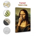 thumbnail image 2 of Mona Lisa Bathroom Mona Lisa Holding Her Nose Gifts Canvas Painting Poster Wall Art Decorative Picture Prints Modern Decor 12x18inch(30x45cm), 2 of 6
