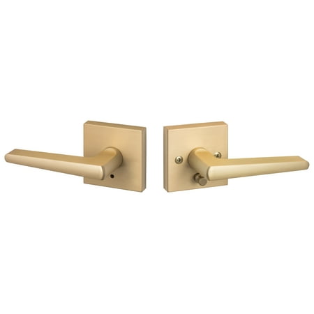 Sure-Loc Bs102-Sq Basel Privacy Door Lever Set - Brass