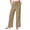 Khaki, variant on Kelon Women's Casual Pants, Women Elastic High Waisted Wide Leg Pants 2026 Summer Casual Loose Lounge Flowy Travel Work Trousers, S