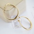 thumbnail image 3 of Stylish 18K Gold Plated Huggie Hoop Earrings for Women - Perfect for Parties and Holidays, 3 of 5