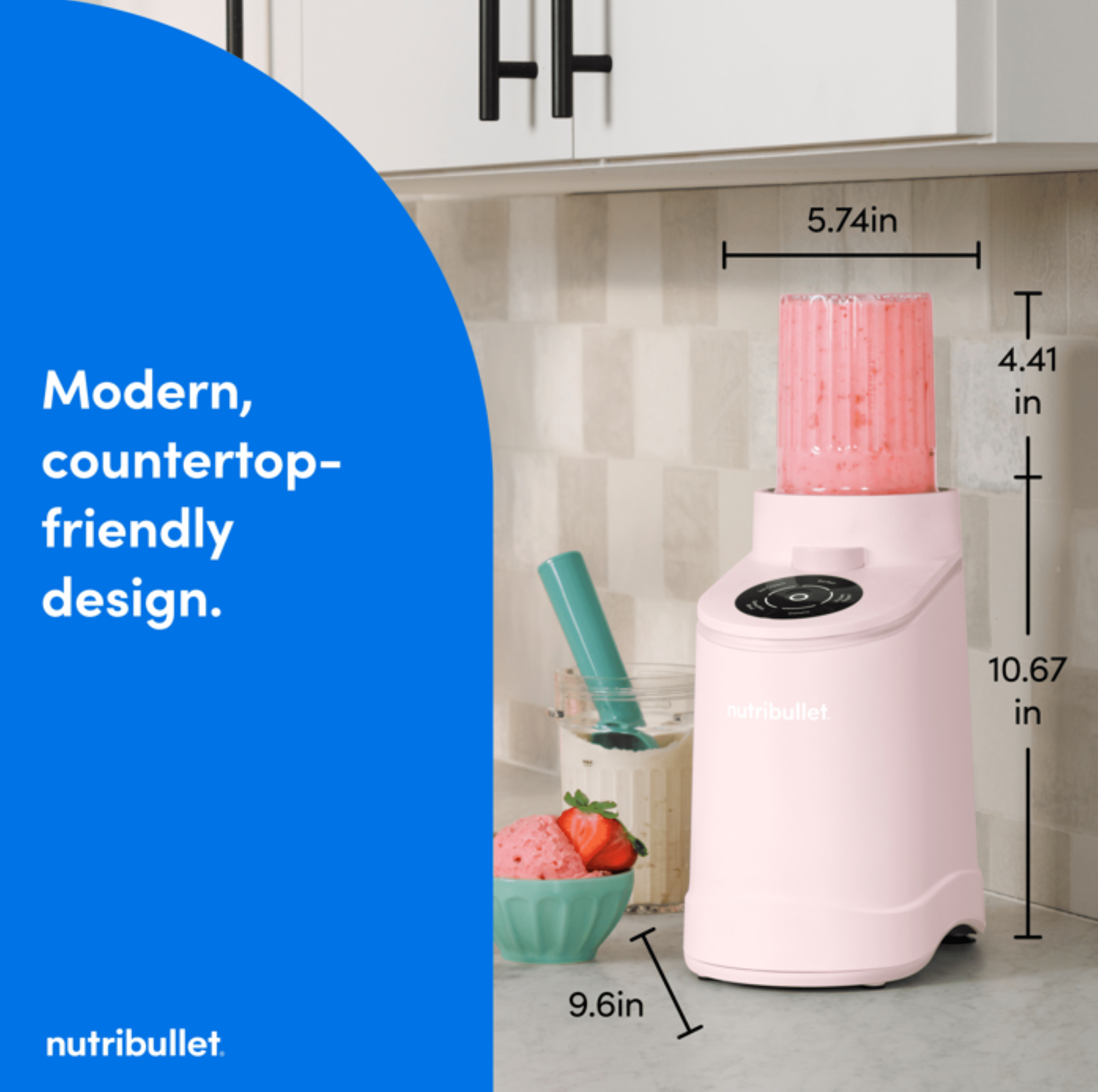 nutribullet Chill Ice Cream Maker Cotton Candy Pink