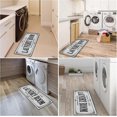 thumbnail image 4 of Gray Strip Area Rug, Farmhouse Kitchen Floor Mat, Laundry Smart Room Decor, Large (20 x 47 inches), 4 of 5