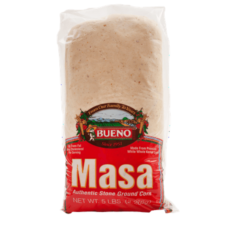 Bueno Foods Stone Ground Corn Masa, 5 lbs (Frozen) bag