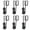 6 Pack Single Hooks, variant on Over The Door Hook Hangers, 3Pcs Sturdy Metal Single Over Door Hooks Cat Design Over The Door Towel Rack for Hanging Towels, Clothes,Bags, Hats