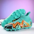 thumbnail image 2 of Zapatillas de fútbol profesionales para hombre, Botines altos transpirables para entrenamiento deportivo en interiores, botas de fútbol para hierba, cómodas y antideslizantes, 2 of 4