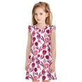 thumbnail image 1 of Balery Tulips Flowers Camisón de princesa para niñas, pijama de algodón con mangas abullonadas, suave y bonito.-X-Large, 1 of 6