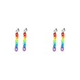 thumbnail image 2 of Minnieouse 1 par de pendientes de estilo informal para mujer, pendientes de gota, joyas de arcoíris, Clip para oreja Clip de oreja 2piezas Minnieouse CBP298906, 2 of 6